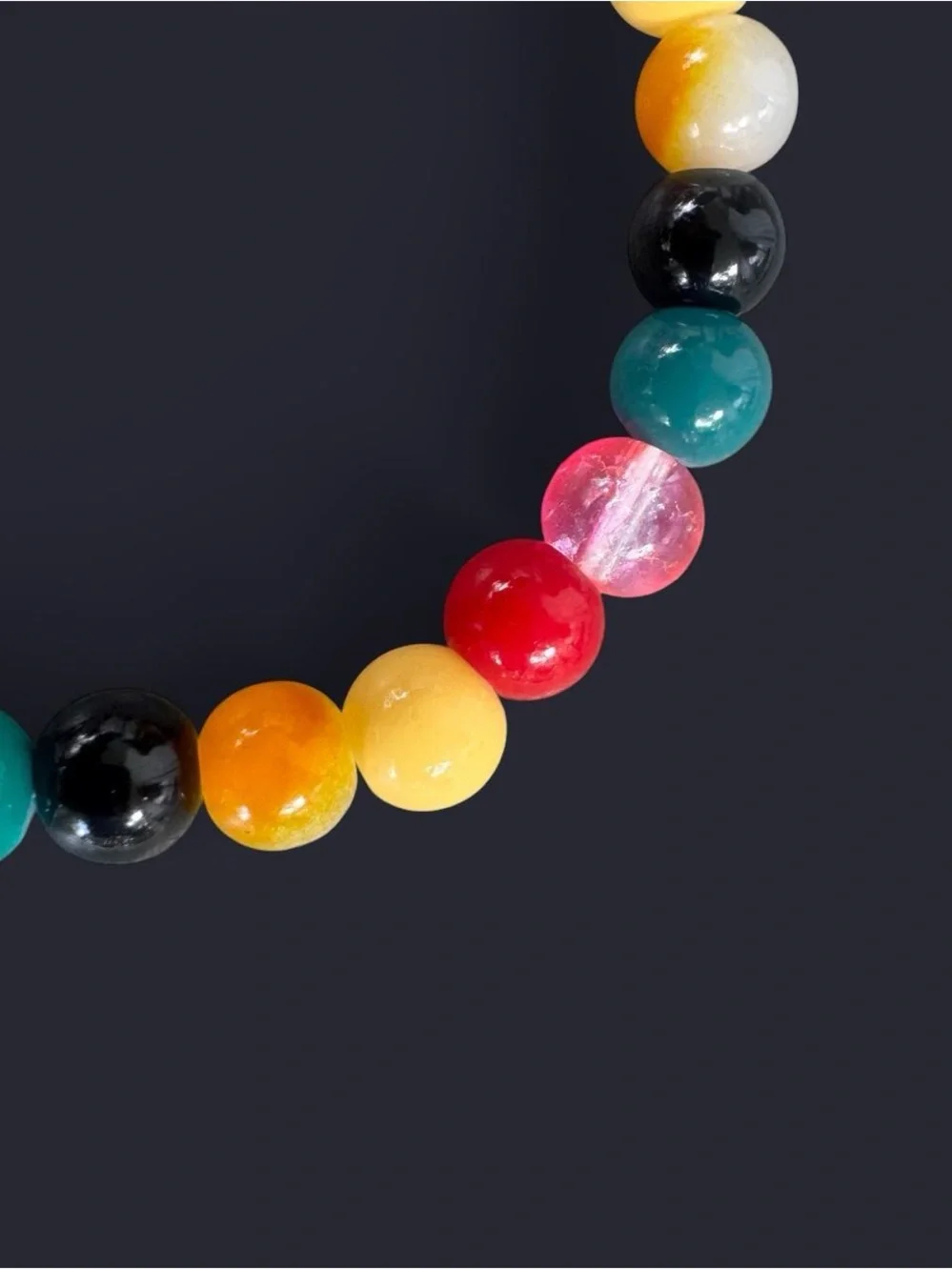 Moroccan Sunset Glass Bead Bracelet